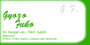 gyozo fuko business card
