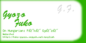 gyozo fuko business card
